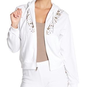 NWT Wildfox Urban Cowgirl ZIP Hoodie M Embellished